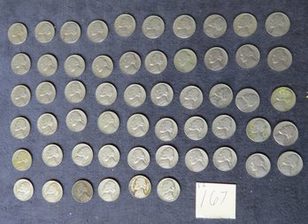 Lot Of 56 Buffalo Nickels, Mixed 1960s