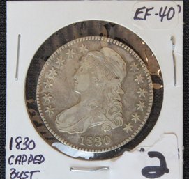 Half Dollar, 1830 Capped Bust