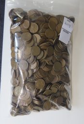 Large Lot 1052 Unculled Wheat Pennies Mixed Dates