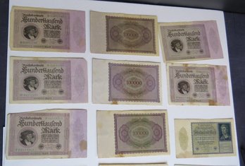 Lot German, Russian And Netherlands Paper Currency