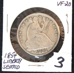 Half Dollar, 1854 Liberty Seated