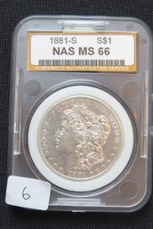 Silver Dollar 1881-S, Morgan