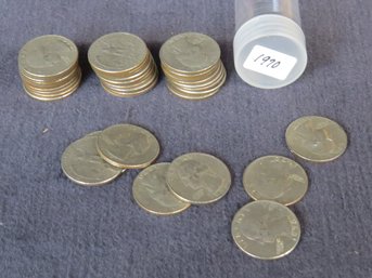 Lot Of 38 Washington Quarters 1970