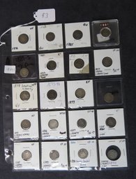 Lot Of 20 Liberty Seated Dimes