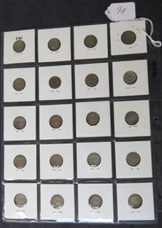 Lot Of 20 Barber Dimes