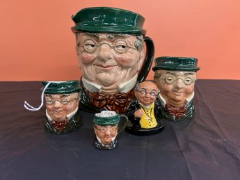 Five (5) Royal Doulton - Mr Pickwick