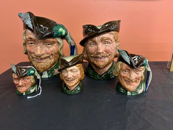 Five (5) Royal Doulton Robin Hood