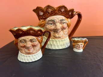 Three (3) Royal Doulton - Old King Cole