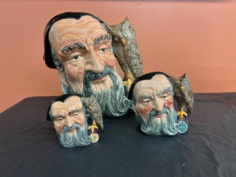 Three (3) Royal Doulton - Merlin