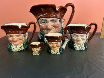 Five (5) Royal Doulton - Old Charlie