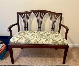 Chippendale Style Settee - 19x42x38