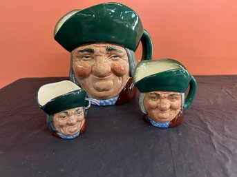 Three (3) Royal Doulton - Toby Philpots