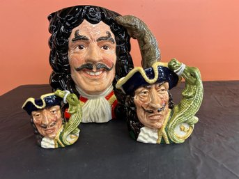 Three (3) Royal Doulton - Captain Hook