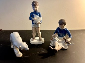 Three Bing And Grondal Figures - Polar Bear - Children