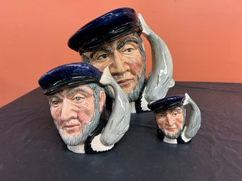 Three (3) Royal Doulton Captain Ahab