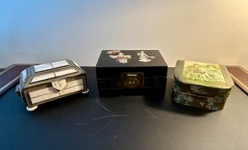 Three Jewelry Boxes