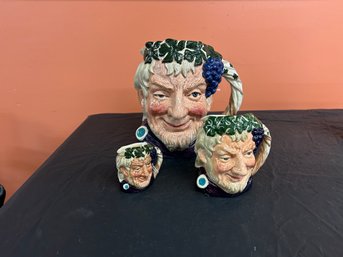 Three (3)  Royal Doulton Bacchus