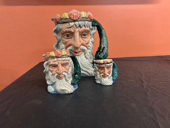 Three (3) Royal Doulton - Neptune