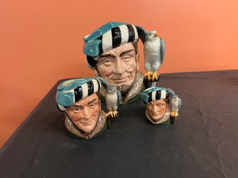 Three (3) Royal Doulton - The Falconer