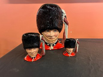 Three (3) Royal Doulton - The Guardsman