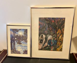 Two Signed And Framed Artworks