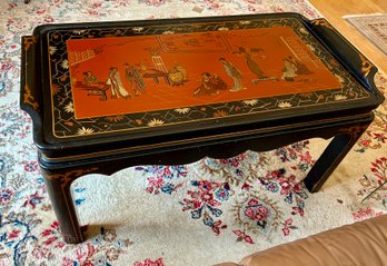 Asian Decorated Coffee Table - 20x38x18