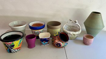 Ten Garden Pots