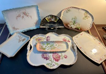 Seven Porcelain Trays