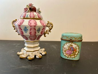 Two French Made Porcelain Pieces