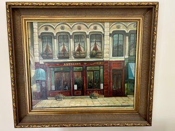 Nicely Framed Copy Of Antique Store Painting - 27x31 Framed