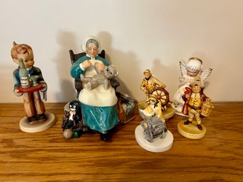 Lot Of Six Including Sebastians - Royal Doulton - Goebel