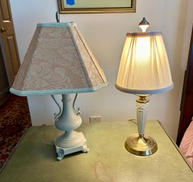 Two Small Boudoir Lamps