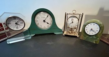 Four Desk Clocks