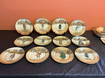 Twelve (12) Royal Doulton Dickens Ware Plates