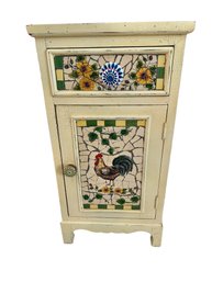 Whimsical One Drawer Stand - 10x14x27.5