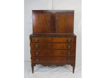 Sheraton Blind Door Mahogany Secretary