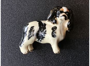 ENAMEL PIN BROOCH OF KING CHARLES SPANIEL DOG ~ERWIN PEARL~