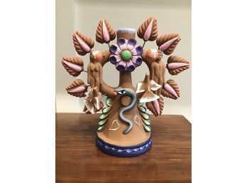 TIBURCIO SOTENO TREE OF LIFE SCULPTURE METEPEC GREAT MASTER OF MEXICAN FOLK ART