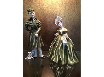 1950’s FLORENCE CERAMICS “GEORGETTE & MARTIN” FIGURINES ~PASADENA~