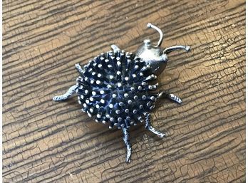 BEAU STERLING SILVER FIGURAL BUG PIN BROOCH