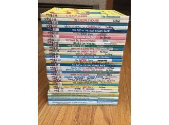 LOT OF 35 DR. SEUSS & BERENSTEIN BEARS CHILDREN’S BOOKS ~HOMESCHOOLING~