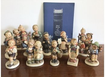 LOT OF 13 VINTAGE HUMMEL FIGURINES  VALUE GUIDE