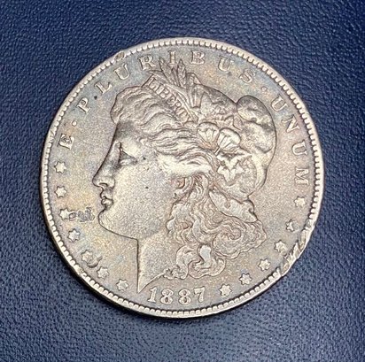 1887 Circulated Morgan Silver Dollar