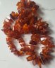 VINTAGE POLISH AMBER GRADUATED ENDLESS HAND KNOTTED NECKLACE---164 Grams