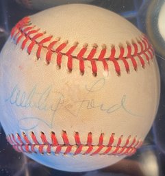 Vintage HOF New York Yankees Whitey Ford Autographed Signed Official Rawlings Baseball, No COA