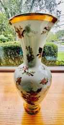 Vintage Floral Porcelain KPM German China VASE Gold Rim