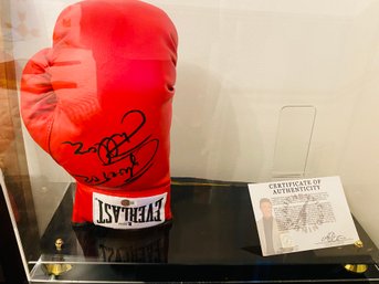 Sylvester Stallone Autographed Signed Authentic Red Everlast Boxing Glove, COA From Authentic Signings Inc