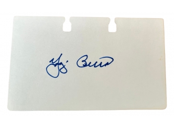 VINTAGE AUTOGRAPH 'YOGI BERRA' HOF- FROM A PRIVATE COLLECTION!