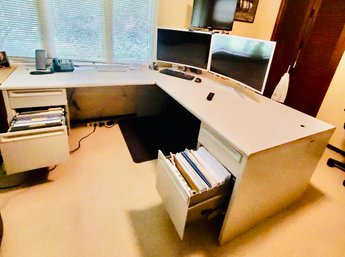 CONTEMPORARY MODERN TWO SECTION DESK!