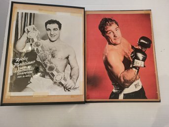 VINTAGE 'ROCKY MARCIANO' 'WORLD'S HEAVYWEIGHT CHAMPION' HANDMADE SCRAPBOOK-36 Pages